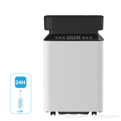 50 Pint Dehumidifier with Drain Hose and Pump for Large Rooms